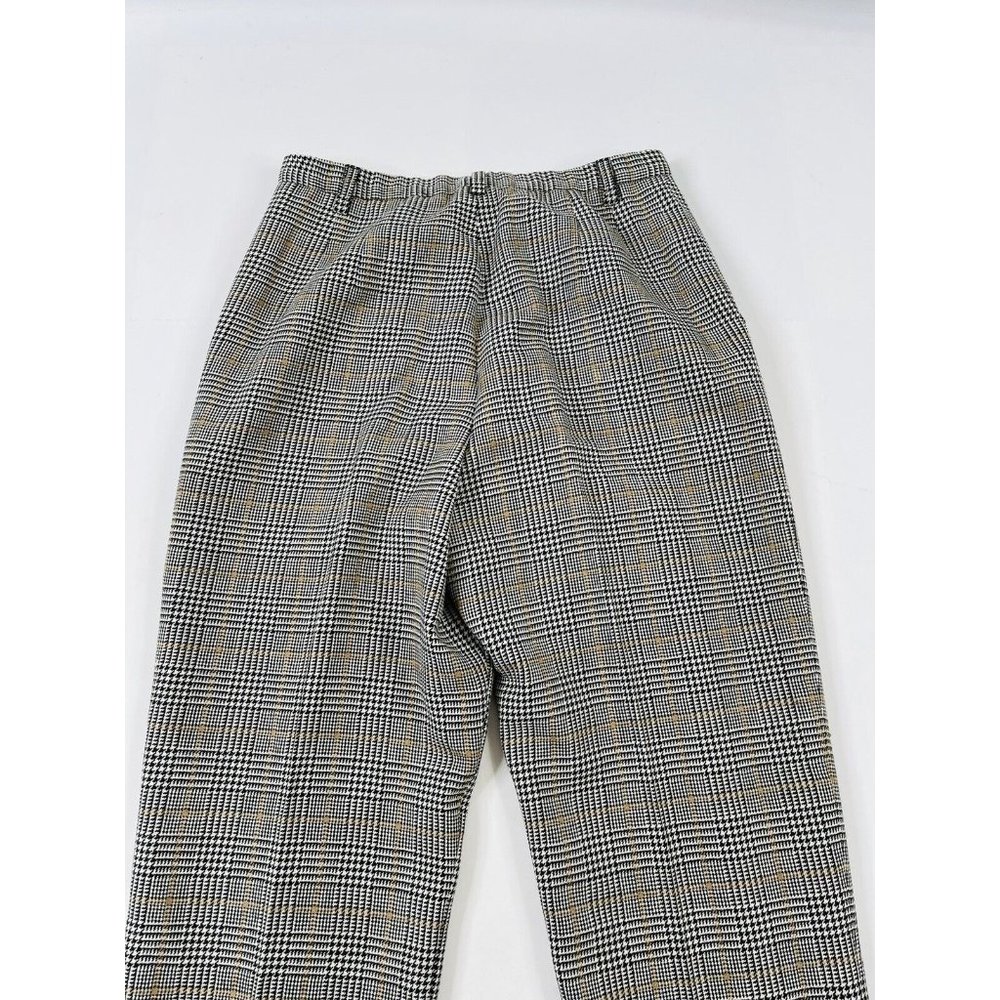 Pendleton Wool Houndstooth Plaid Pleated Trouser … - image 8